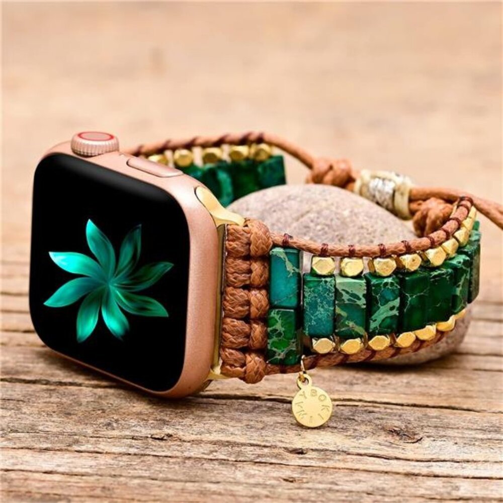 NEW Green Boho Stone Apple Watch Band